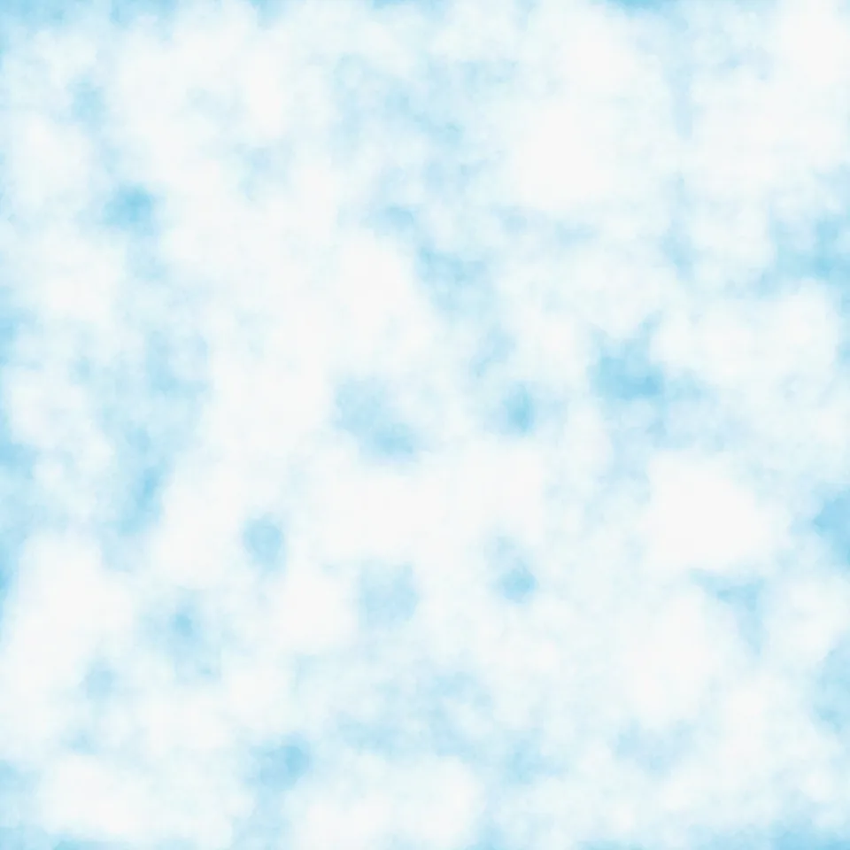 A soft blue and white cloudlike pattern generated in CiAo